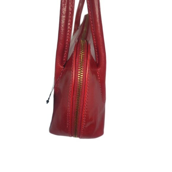Genuine Charlie Leather "Caterina" Small Red Leather Handbag-NWT - Picture 3 of 14